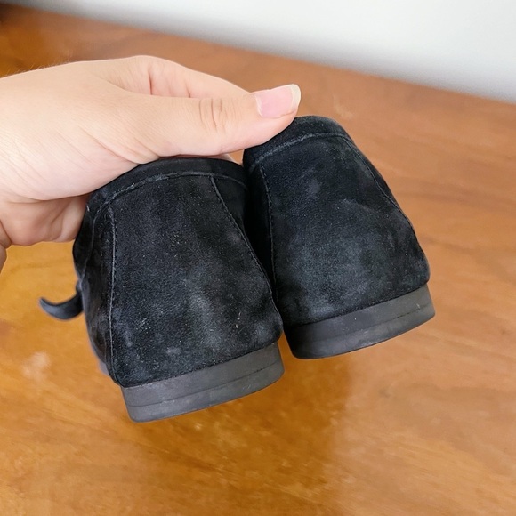 AGL • Buckle Flat loafer moccasin slip on black suede leather driving moc - Picture 9 of 13